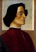 BOTTICELLI, Sandro Portrait of Giuliano de- Medici oil painting picture wholesale